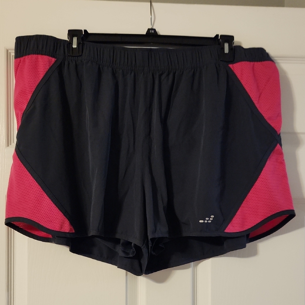 BCG Black and Pink Women's Athletic Shorts